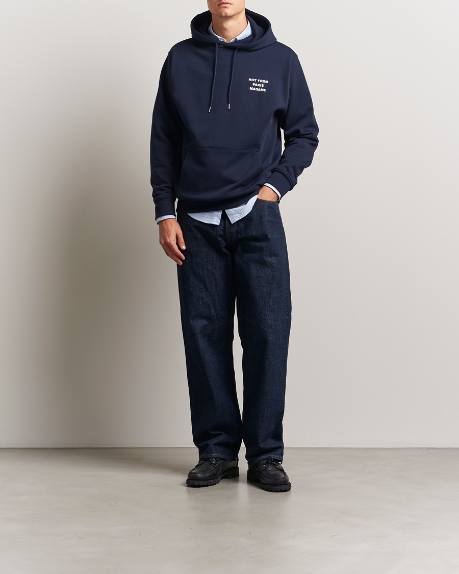 Herre | Gensere | Drôle de Monsieur | Slogan Hoodie Navy