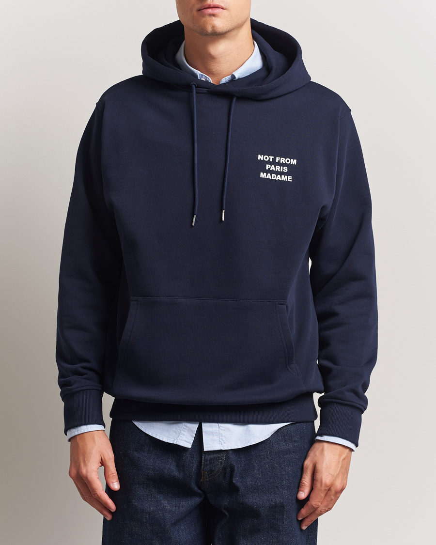 Herre | Gensere | Drôle de Monsieur | Slogan Hoodie Navy