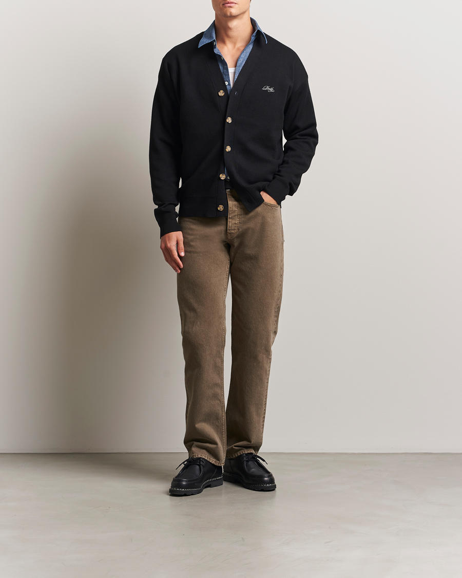 Herre | Gensere | Drôle de Monsieur | Merino Knitted Cardigan Black