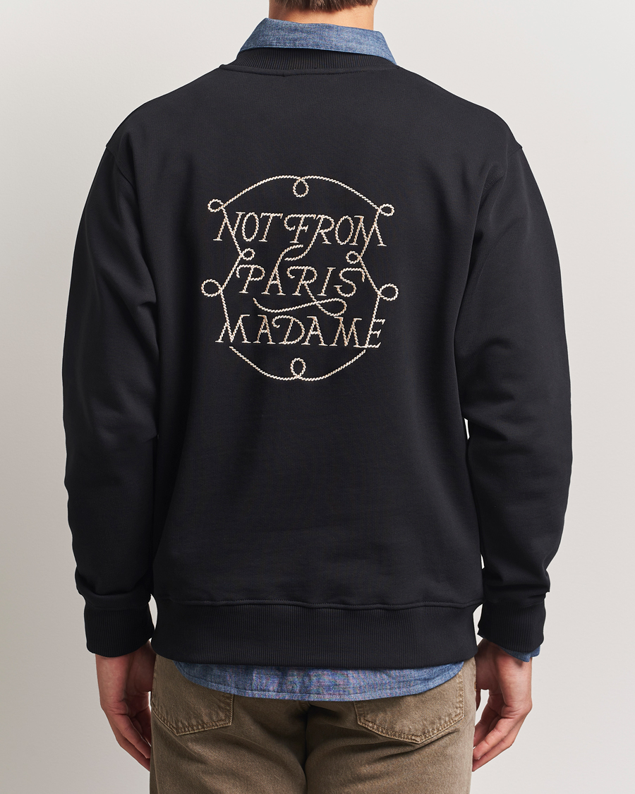 Herre | Gensere | Drôle de Monsieur | Slogan Tresses Sweatshirt Black