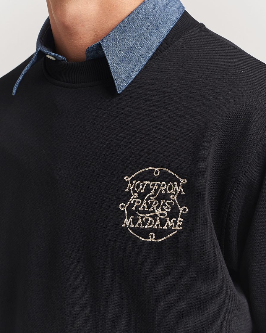 Herre | Gensere | Drôle de Monsieur | Slogan Tresses Sweatshirt Black