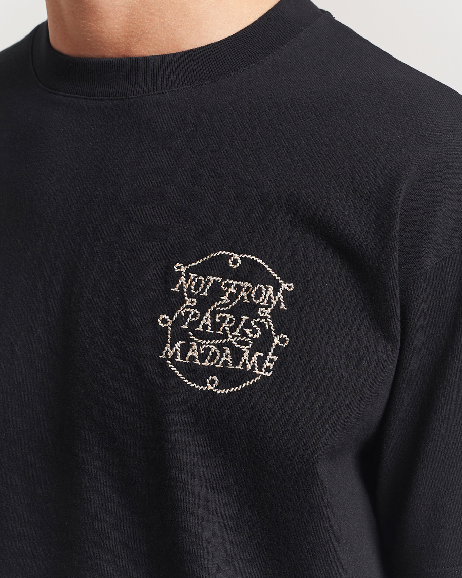 Herre | T-Shirts | Drôle de Monsieur | Slogan Tresses T-Shirt Black