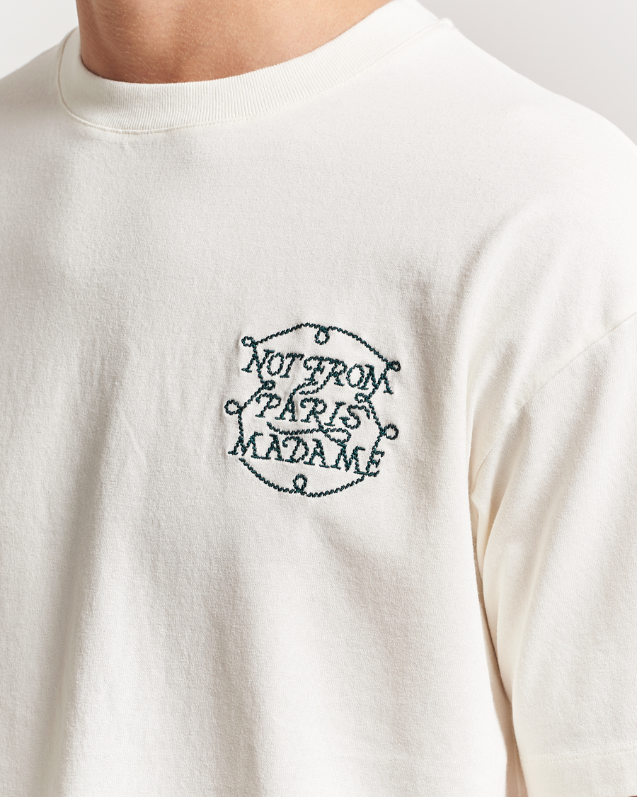 Herre | T-Shirts | Drôle de Monsieur | Slogan Tresses T-Shirt Off White