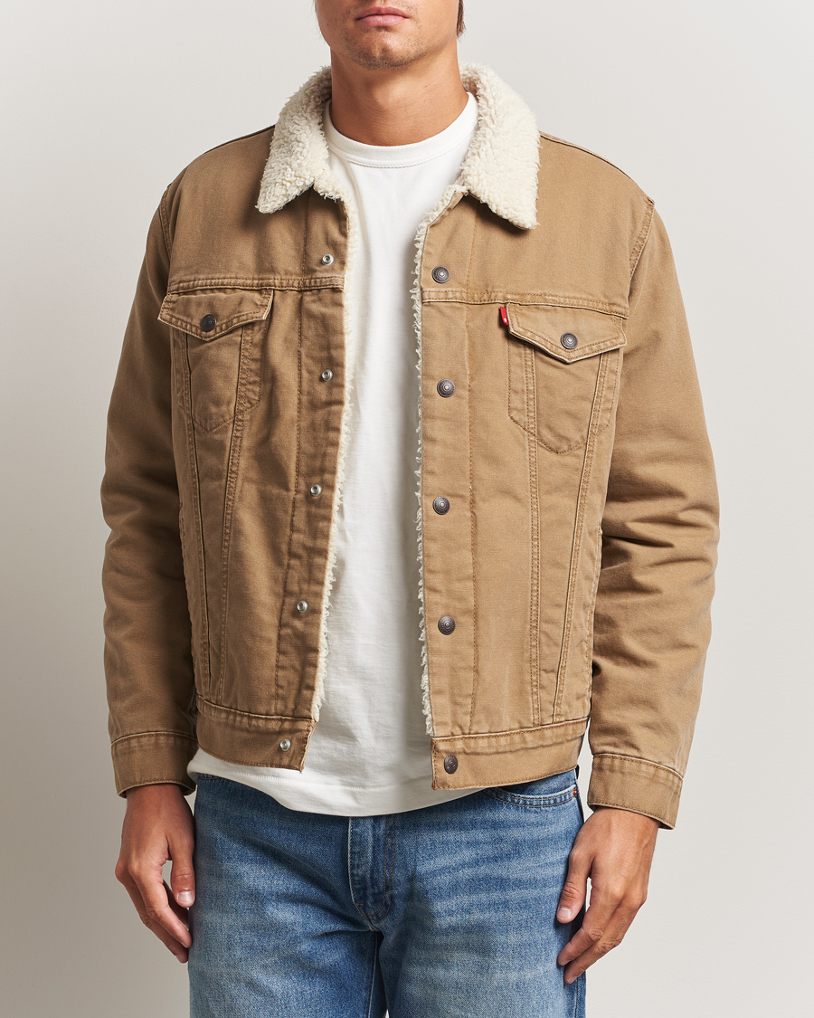 Herre | Jakker | Levi's | Type 3 Sherpa Trucker Ermine Brown