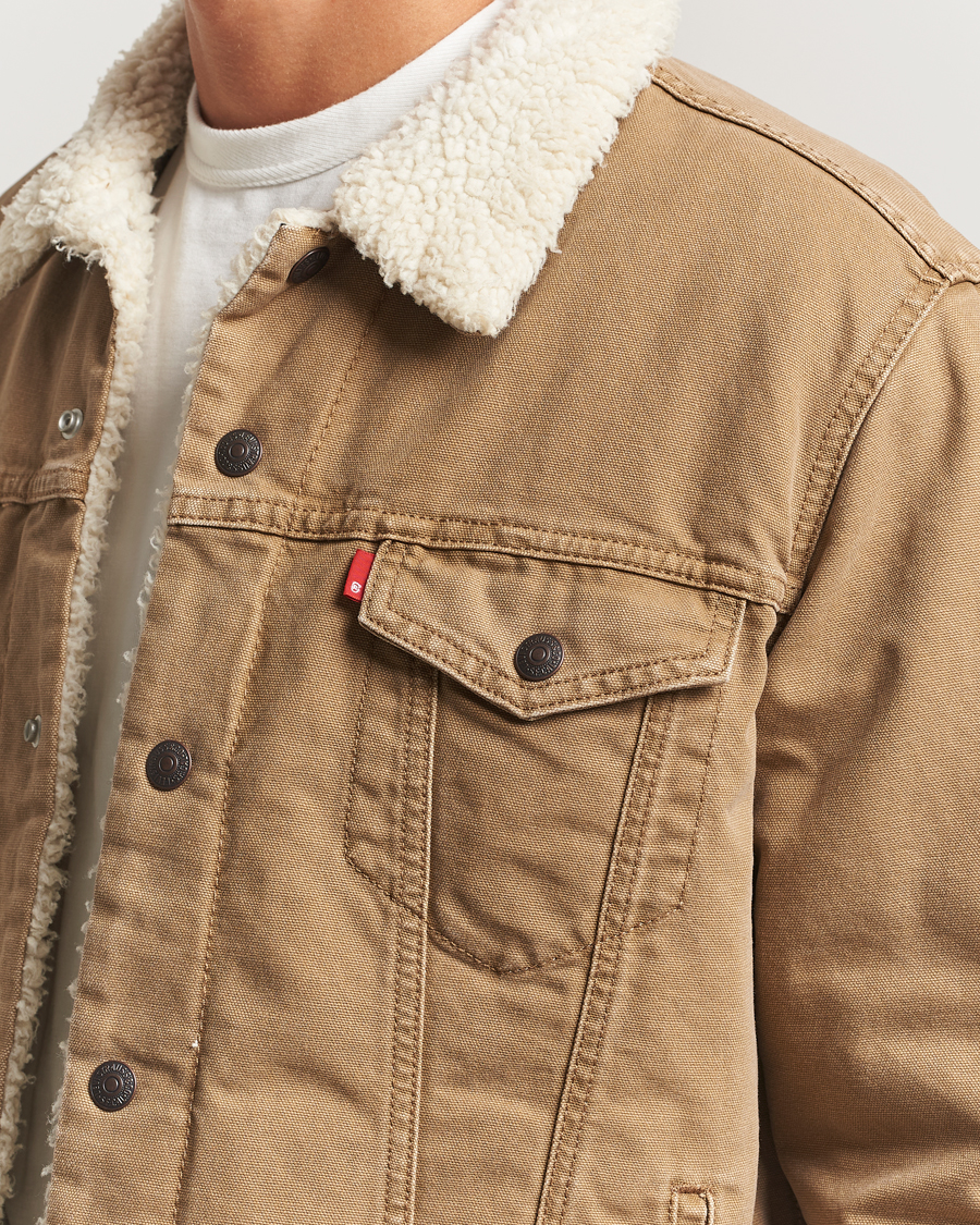 Herre | Jakker | Levi's | Type 3 Sherpa Trucker Ermine Brown