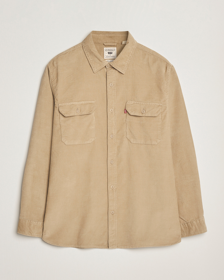 Herre | Skjorter | Levi's | Jackson Corduroy Worker Shirt Beige