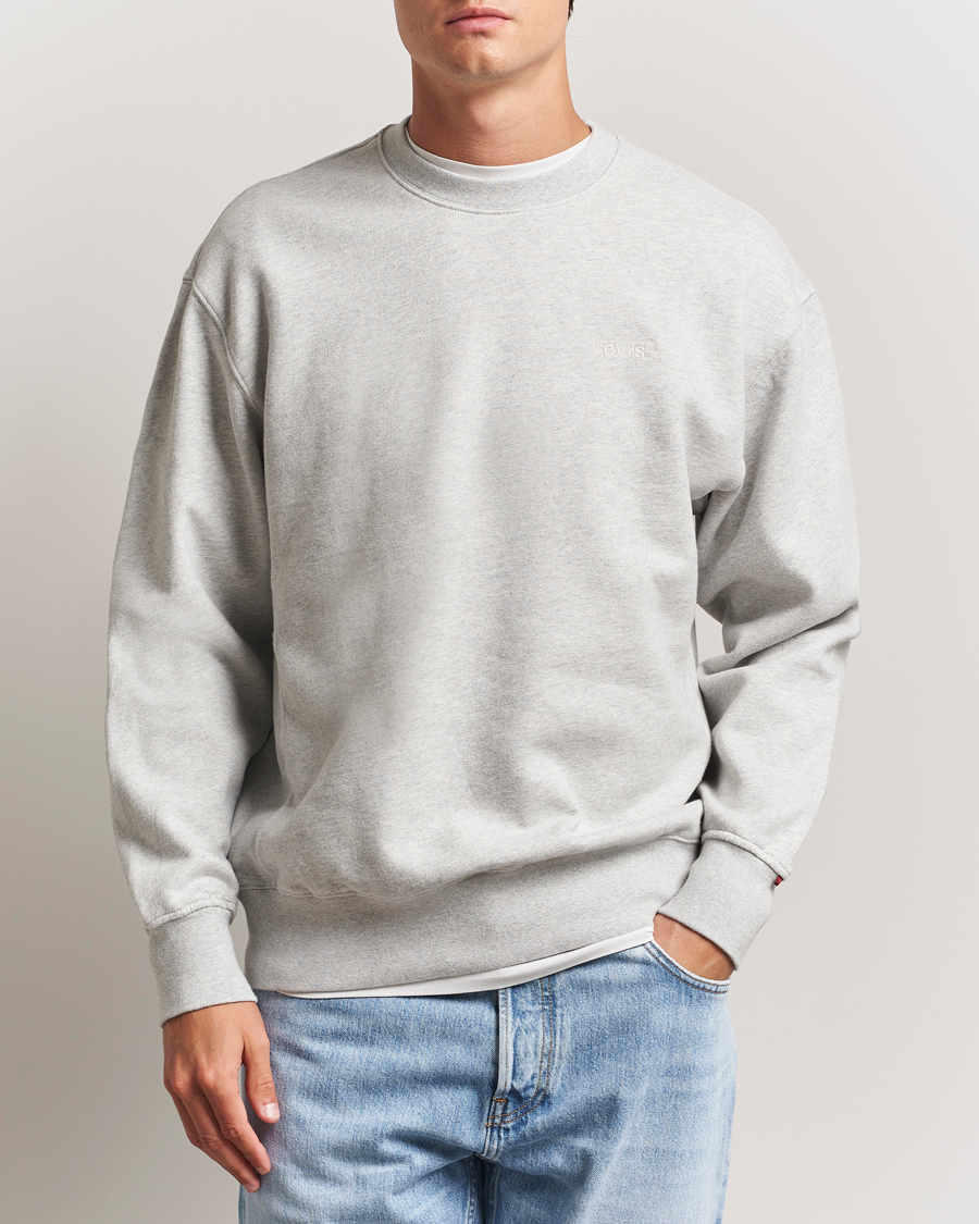 Herre | Gensere | Levi's | Authentic Crew Neck Sweatshirt Light Grey Heather