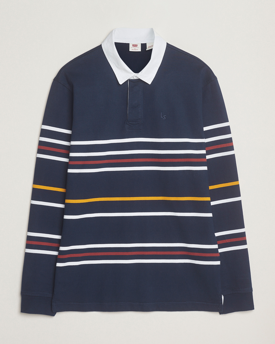 Herre | Gensere | Levi's | Union Striped Rugby Sweater Navy Blazer