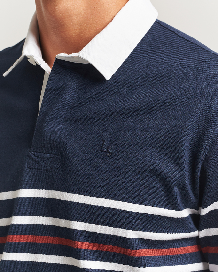 Herre | Gensere | Levi's | Union Striped Rugby Sweater Navy Blazer