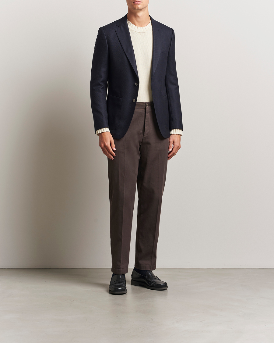 Herre | Dressjakker | BOSS BLACK | Hutson Structured Blazer Dark Blue