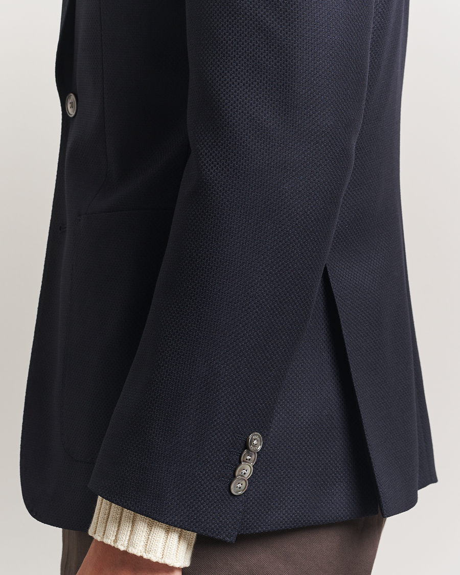Herre | Dressjakker | BOSS BLACK | Hutson Structured Blazer Dark Blue