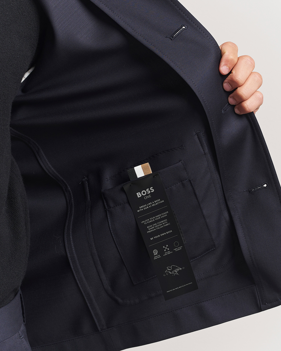 Herre | Jakker | BOSS BLACK | Carper Overshirt Dark Blue