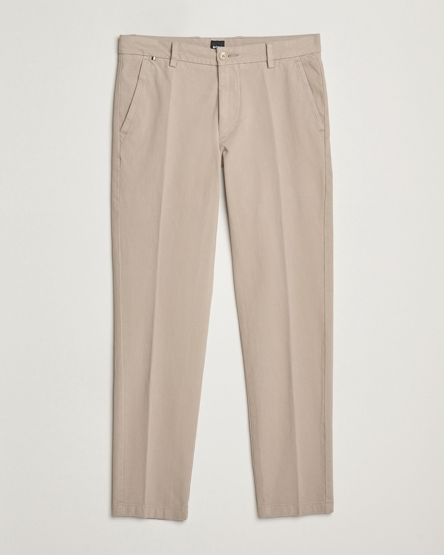 Herre | Bukser | BOSS BLACK | Kaiton Structured Chinos Open Beige