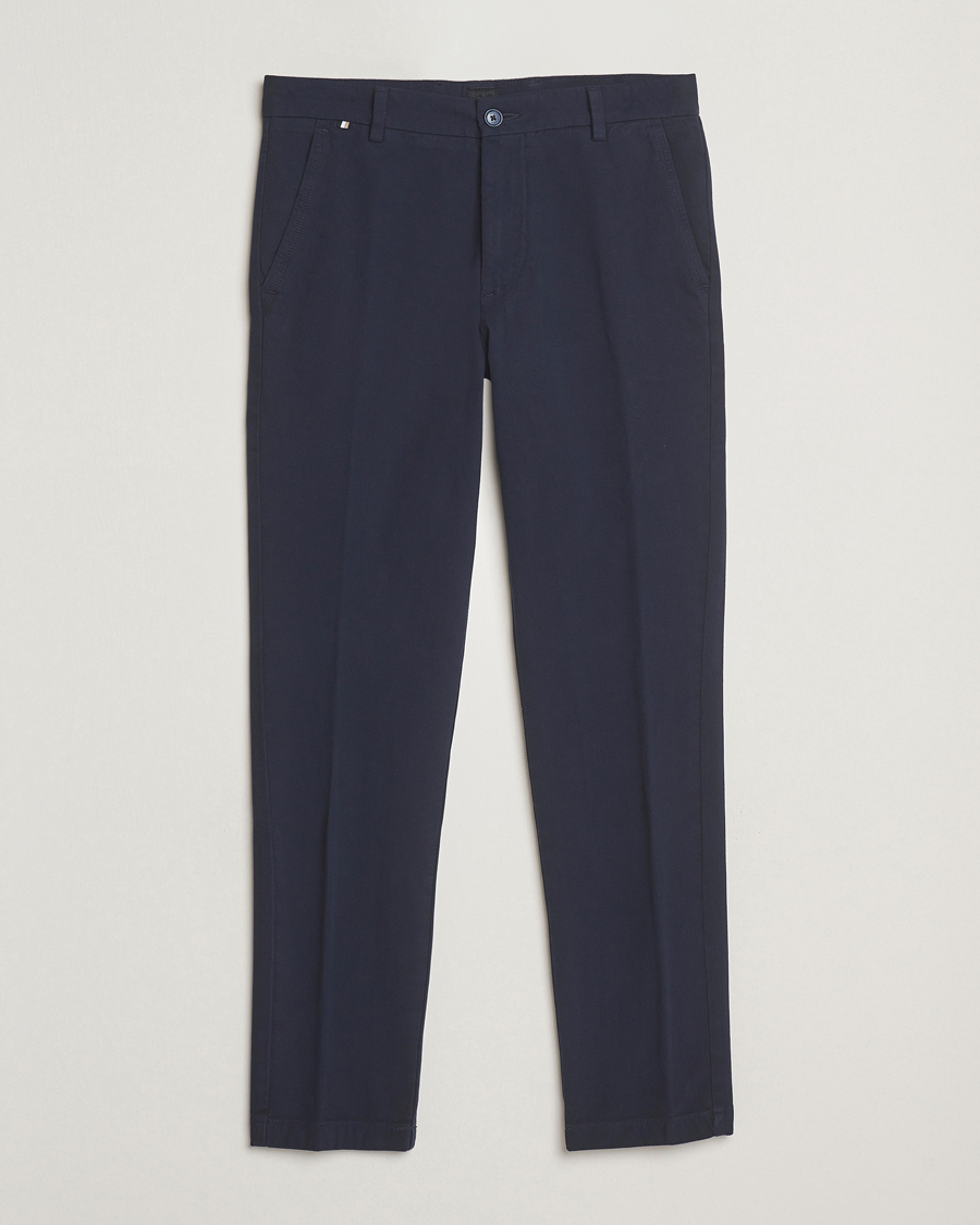 Herre | Bukser | BOSS BLACK | Kaiton Structured Chinos Dark Blue
