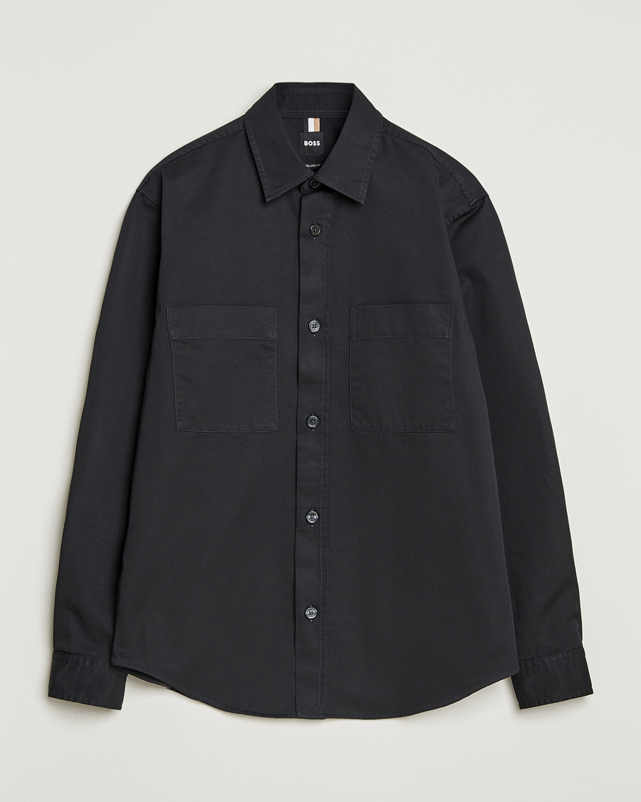 Herre | Skjorter | BOSS BLACK | Owen Overshirt Black