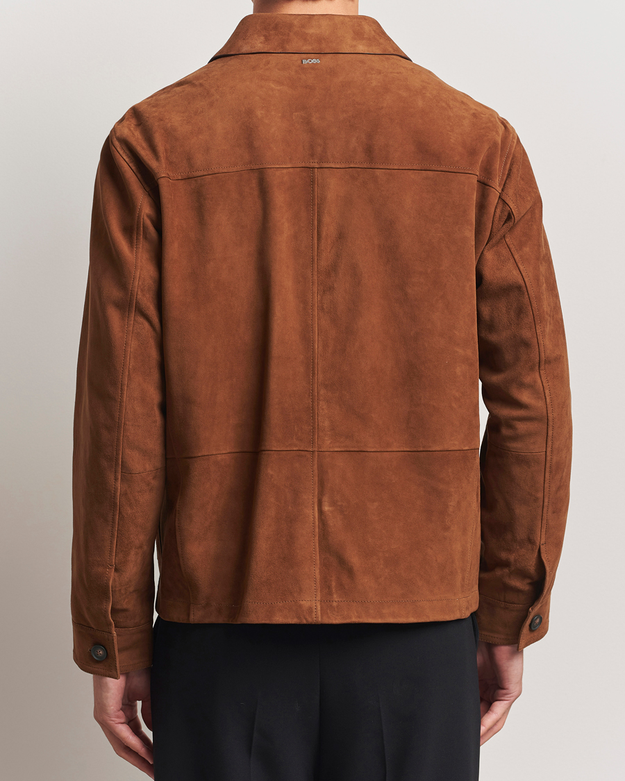 Herre | Jakker | BOSS BLACK | Markuedo Suede Jacket Medium Brown