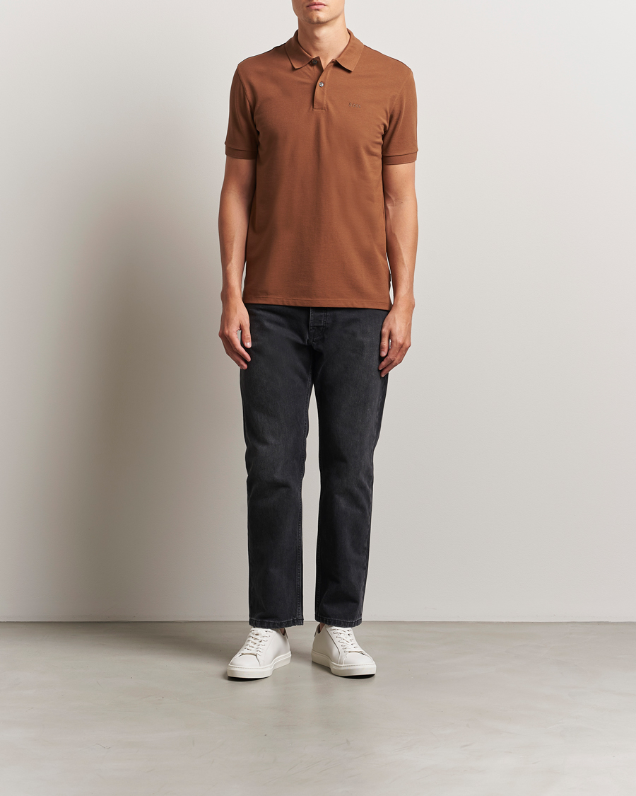 Herre | Pikéer | BOSS BLACK | Pallas Polo Medium Brown