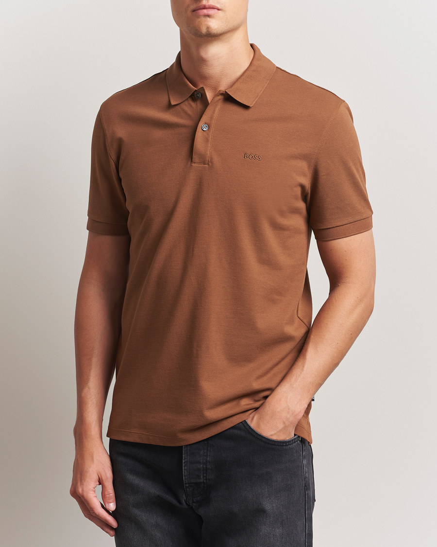 Herre | Pikéer | BOSS BLACK | Pallas Polo Medium Brown