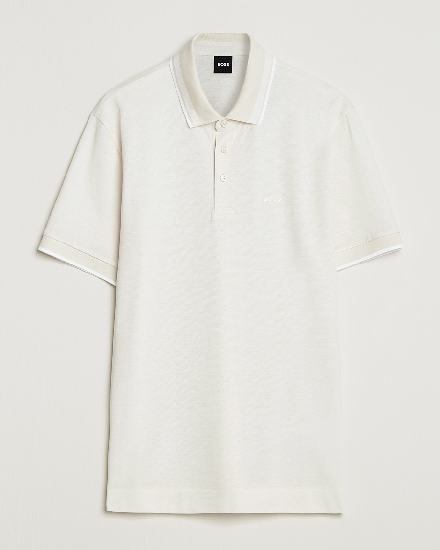 Herre | Pikéer | BOSS BLACK | Prout Polo Open White
