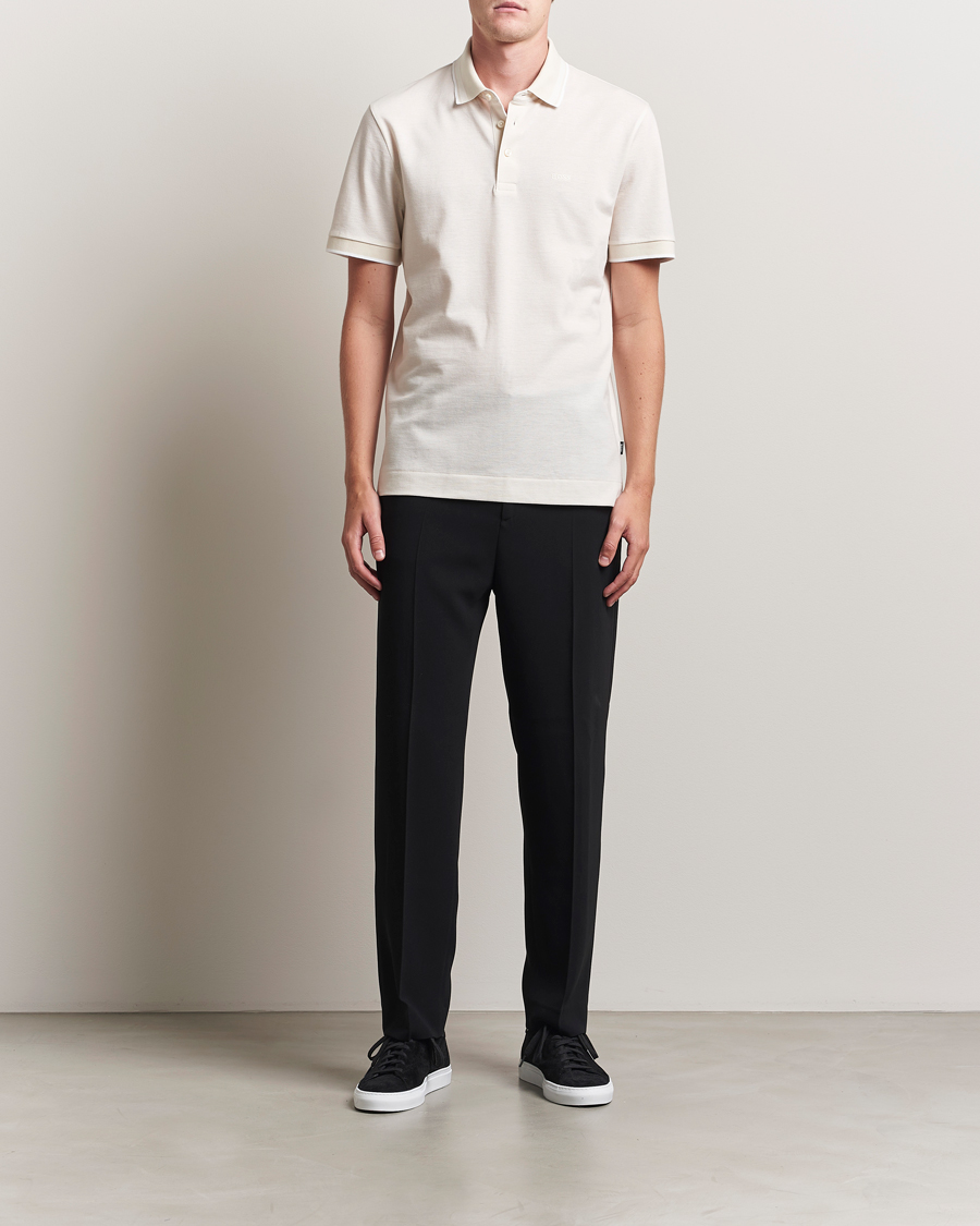 Herre | Pikéer | BOSS BLACK | Prout Polo Open White