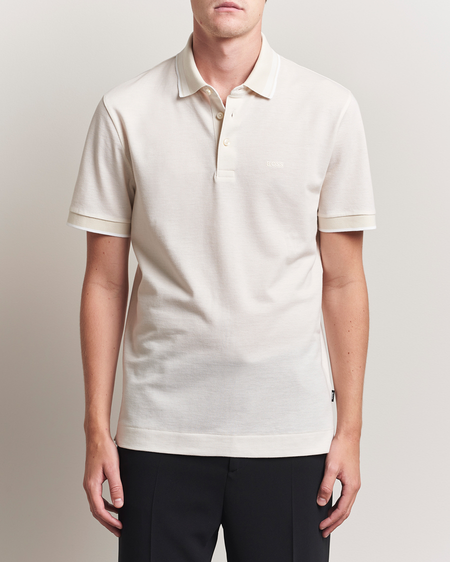 Herre | Pikéer | BOSS BLACK | Prout Polo Open White