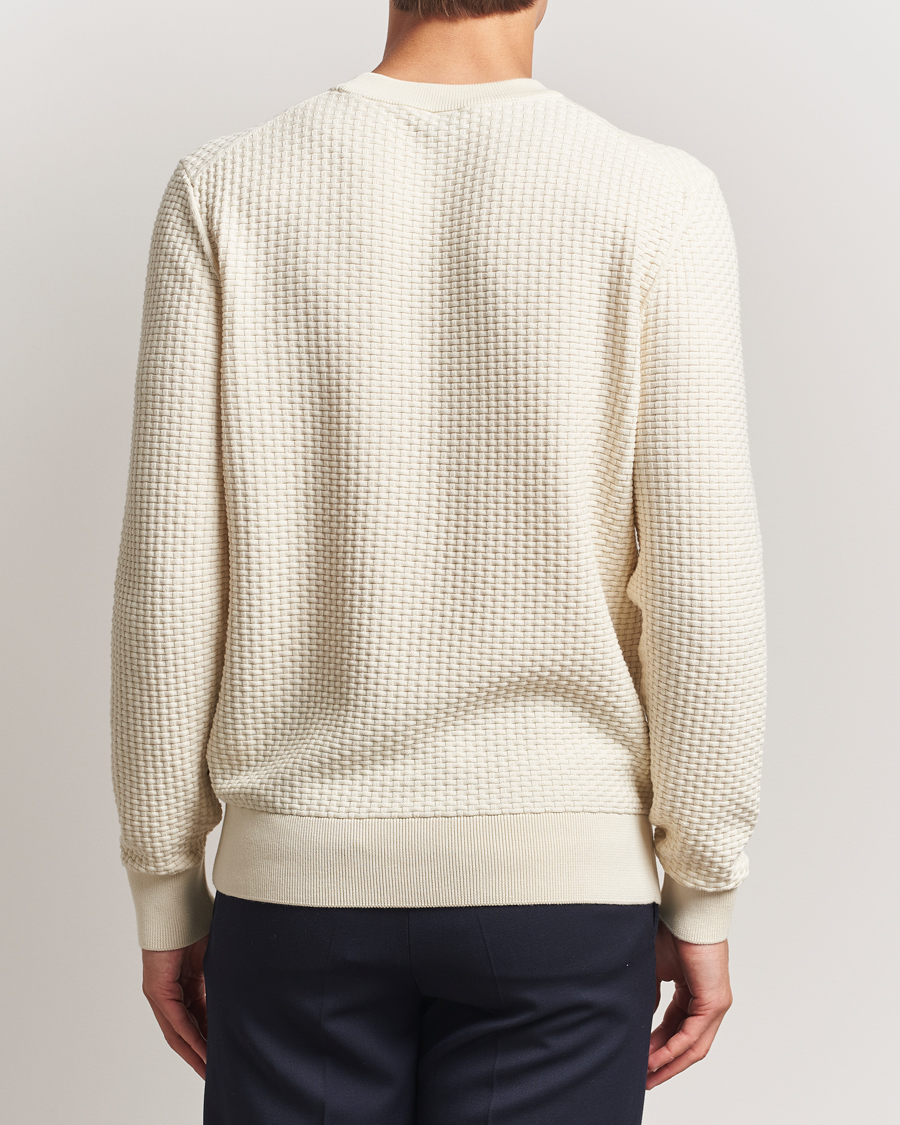 Herre | Gensere | BOSS BLACK | Imberto Structured Knitted Sweater Open White