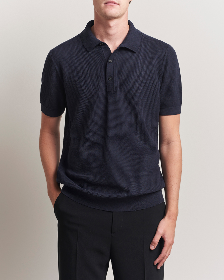 Herre | Pikéer | BOSS BLACK | Lanotti Knitted Polo Dark Blue