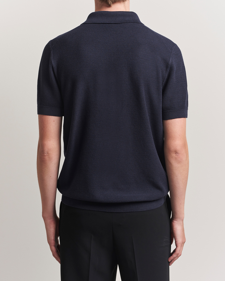 Herre | Pikéer | BOSS BLACK | Lanotti Knitted Polo Dark Blue