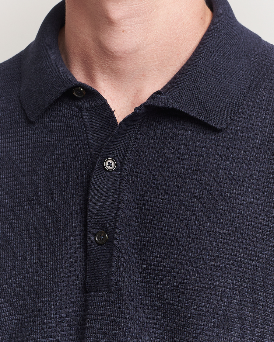 Herre | Pikéer | BOSS BLACK | Lanotti Knitted Polo Dark Blue