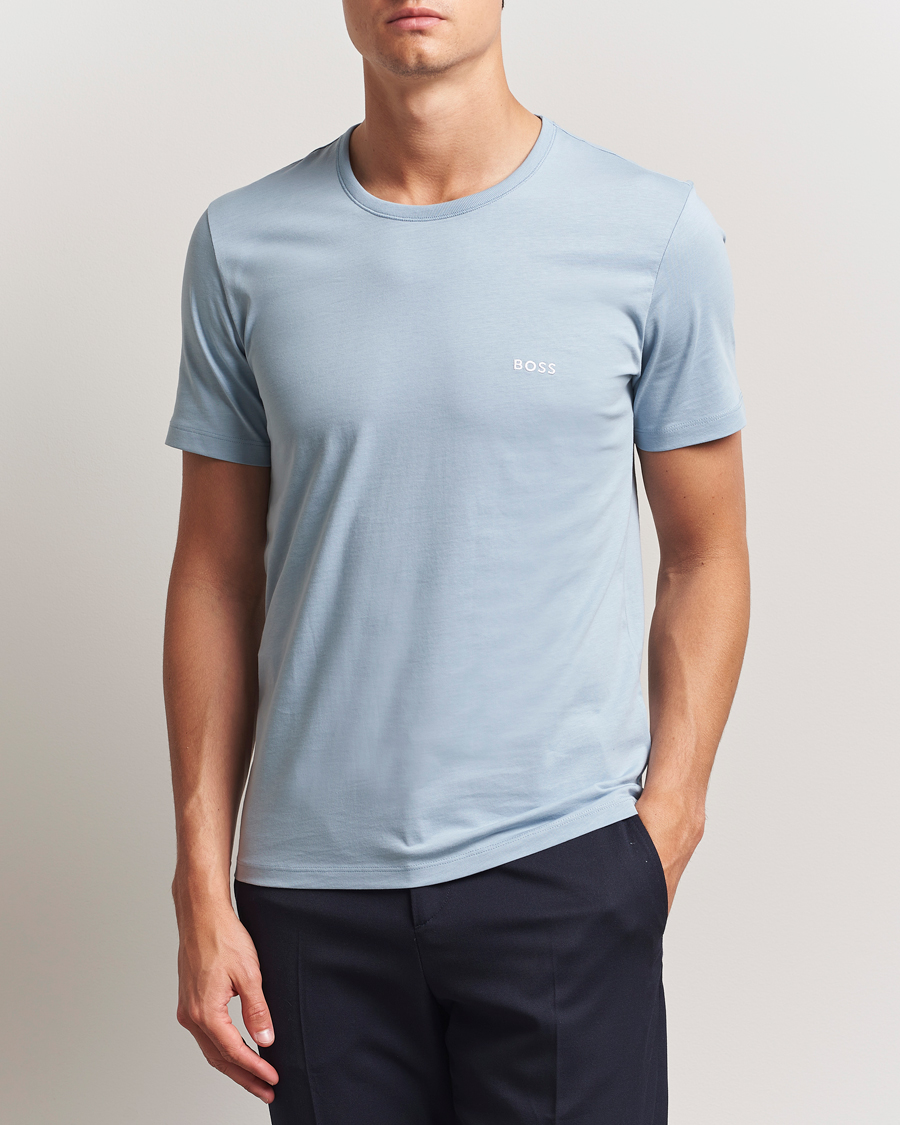 Herre | T-Shirts | BOSS BLACK | 3-Pack Crew Neck T-Shirt Blue/Aqua/Navy
