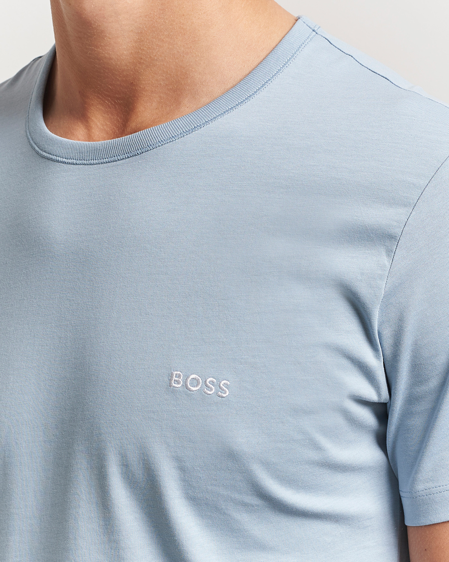Herre | T-Shirts | BOSS BLACK | 3-Pack Crew Neck T-Shirt Blue/Aqua/Navy