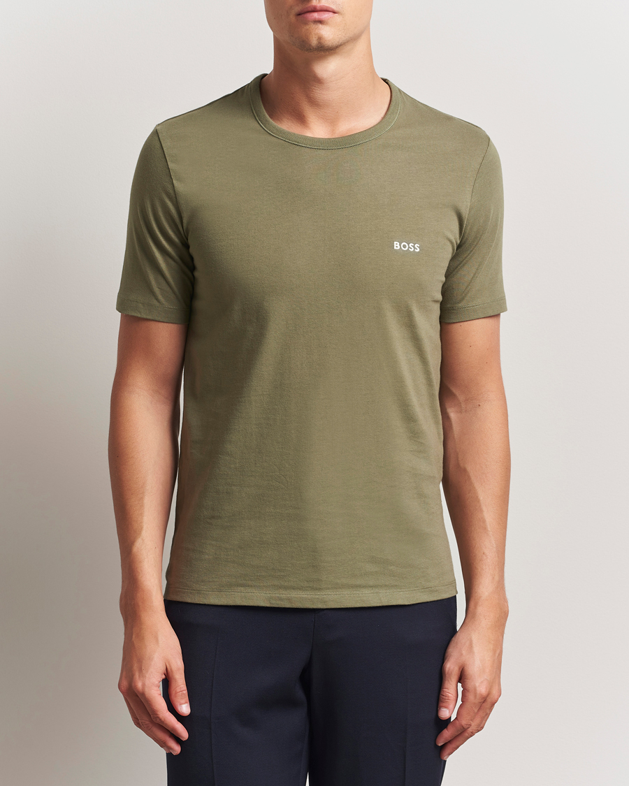 Herre | T-Shirts | BOSS BLACK | 3-Pack Crew Neck T-Shirt Grey/Green/Black