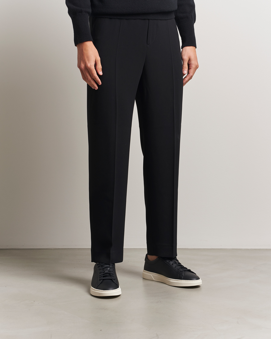 Herre | Sneakers | BOSS BLACK | Kieran Grained Leather Sneaker Black