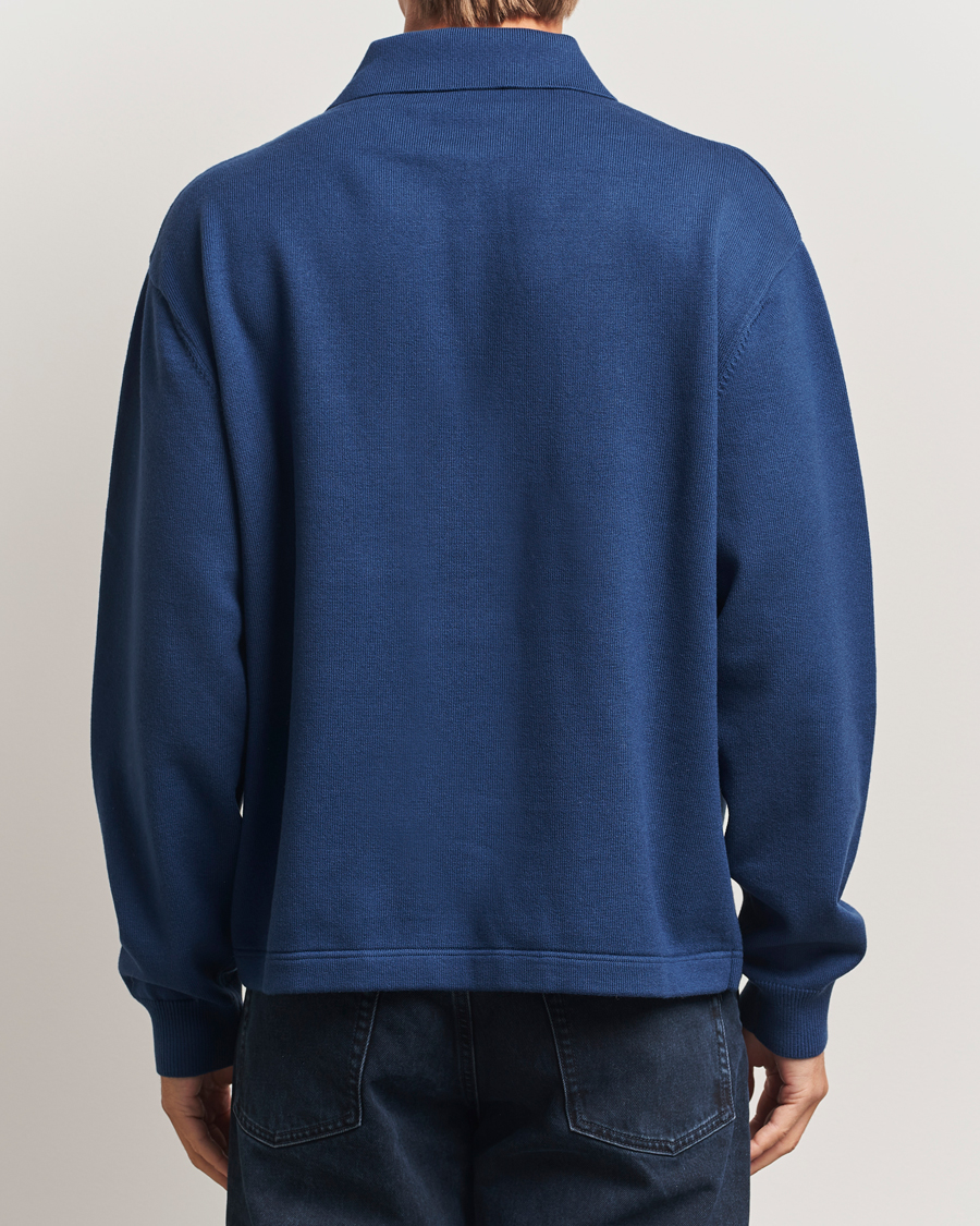 Herre | Gensere | Axel Arigato | Frey Wool/Cotton Knitted Polo Navy