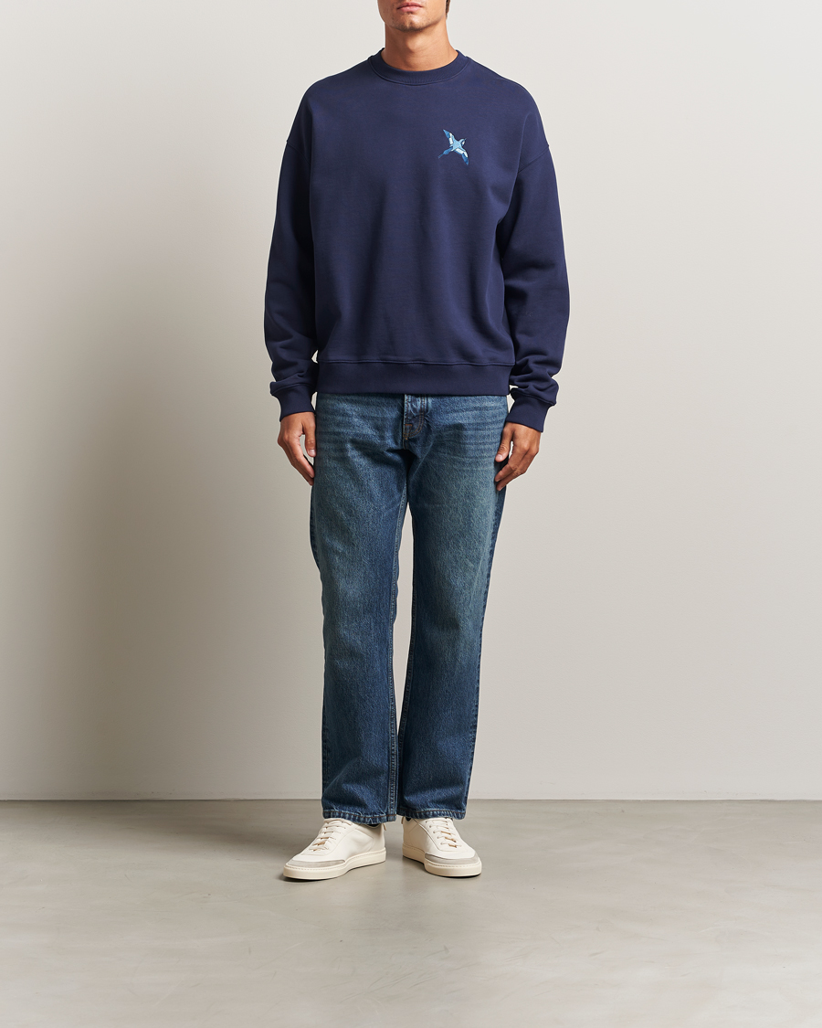 Herre | Gensere | Axel Arigato | Micro Bee Bird Sweatshirt Navy