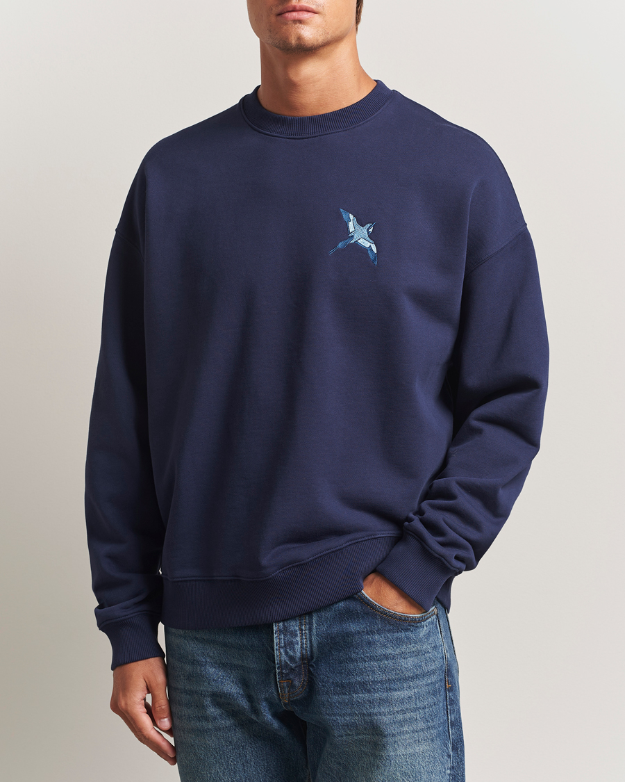 Herre | Gensere | Axel Arigato | Micro Bee Bird Sweatshirt Navy