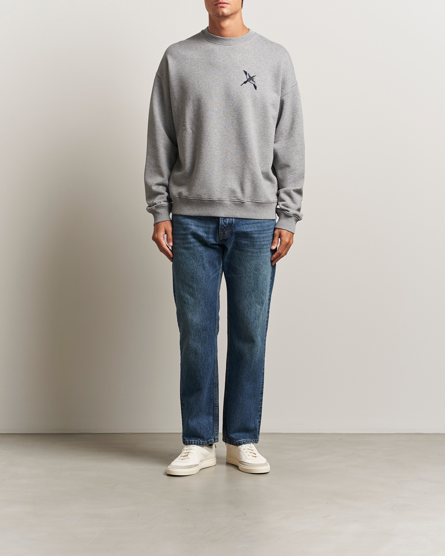 Herre | Gensere | Axel Arigato | Micro Bee Bird Sweatshirt Grey Melange