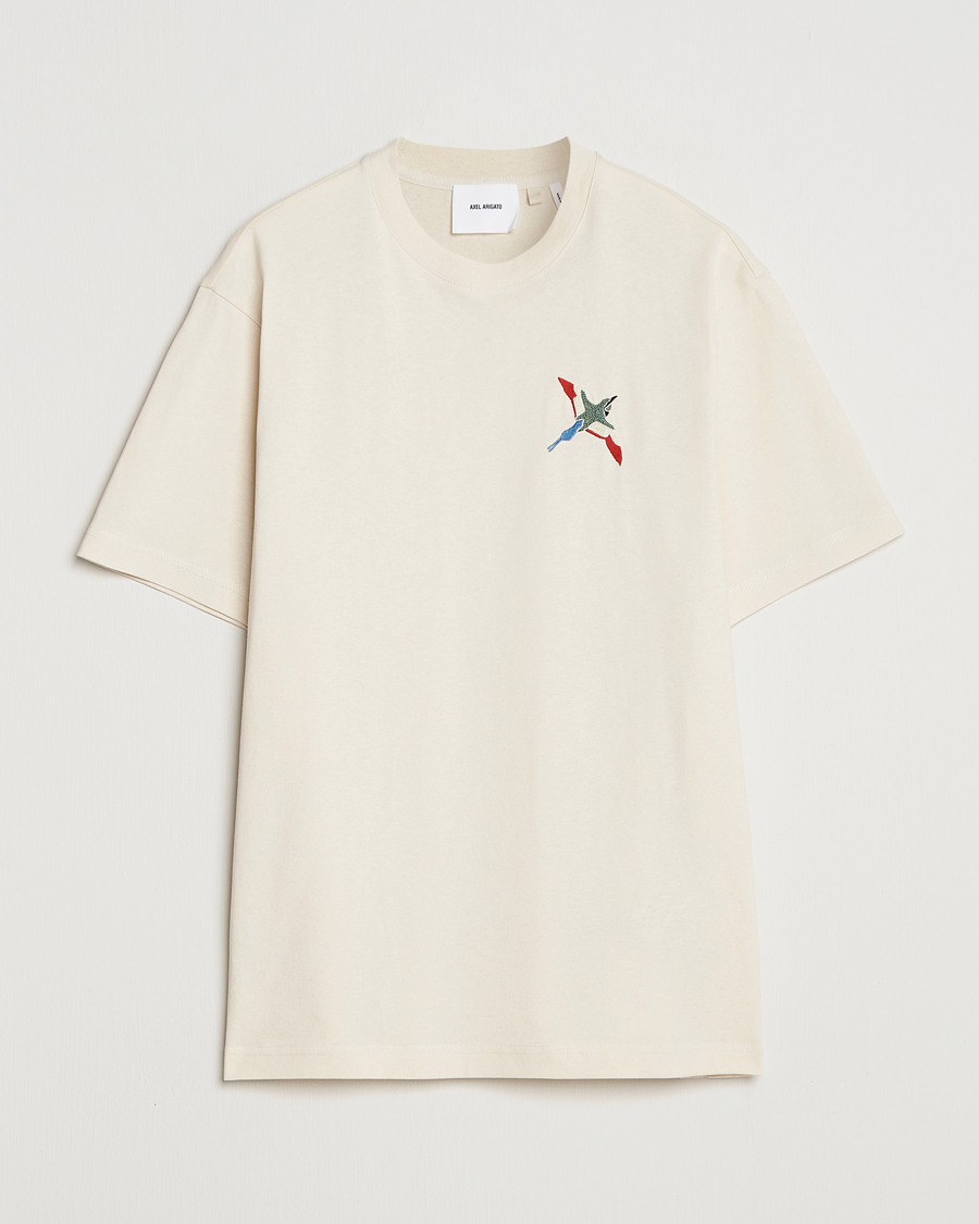 Herre | T-Shirts | Axel Arigato | Micro Bee Bird T-Shirt Pale Beige