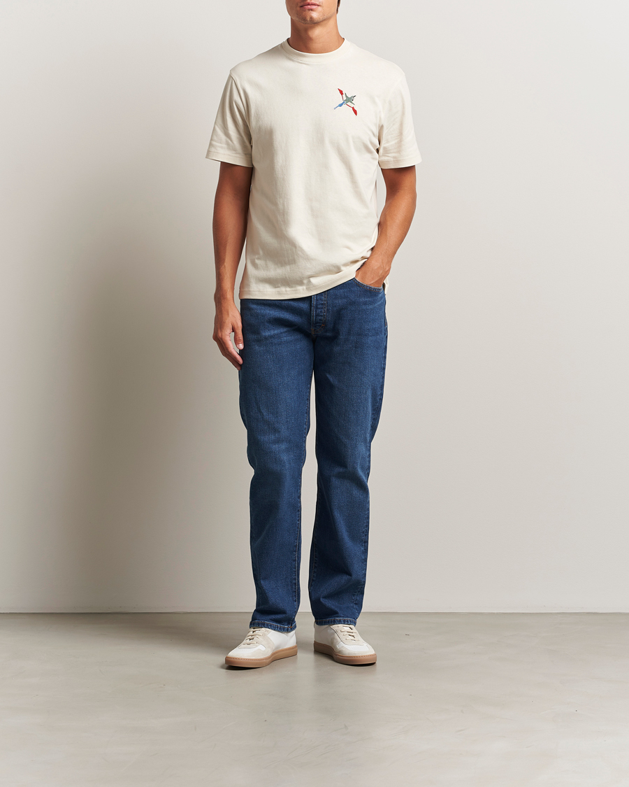 Herre | T-Shirts | Axel Arigato | Micro Bee Bird T-Shirt Pale Beige