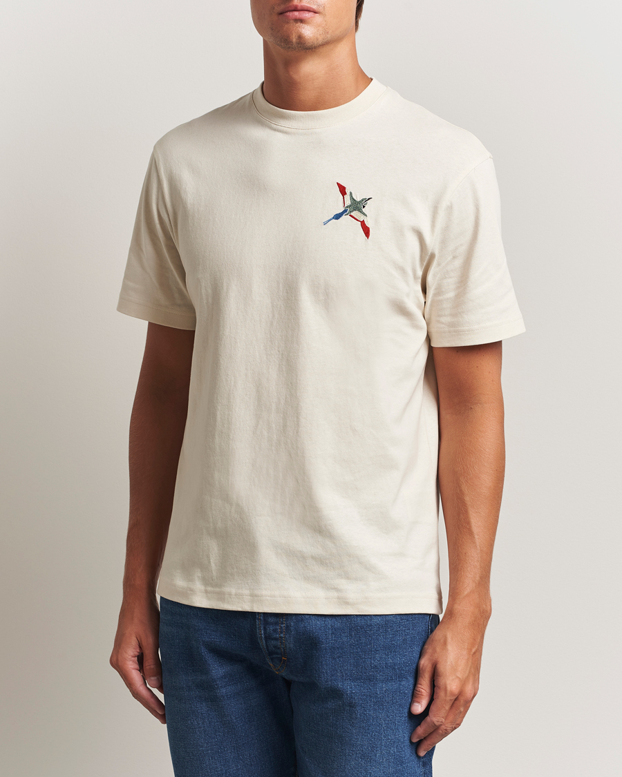 Herre | T-Shirts | Axel Arigato | Micro Bee Bird T-Shirt Pale Beige