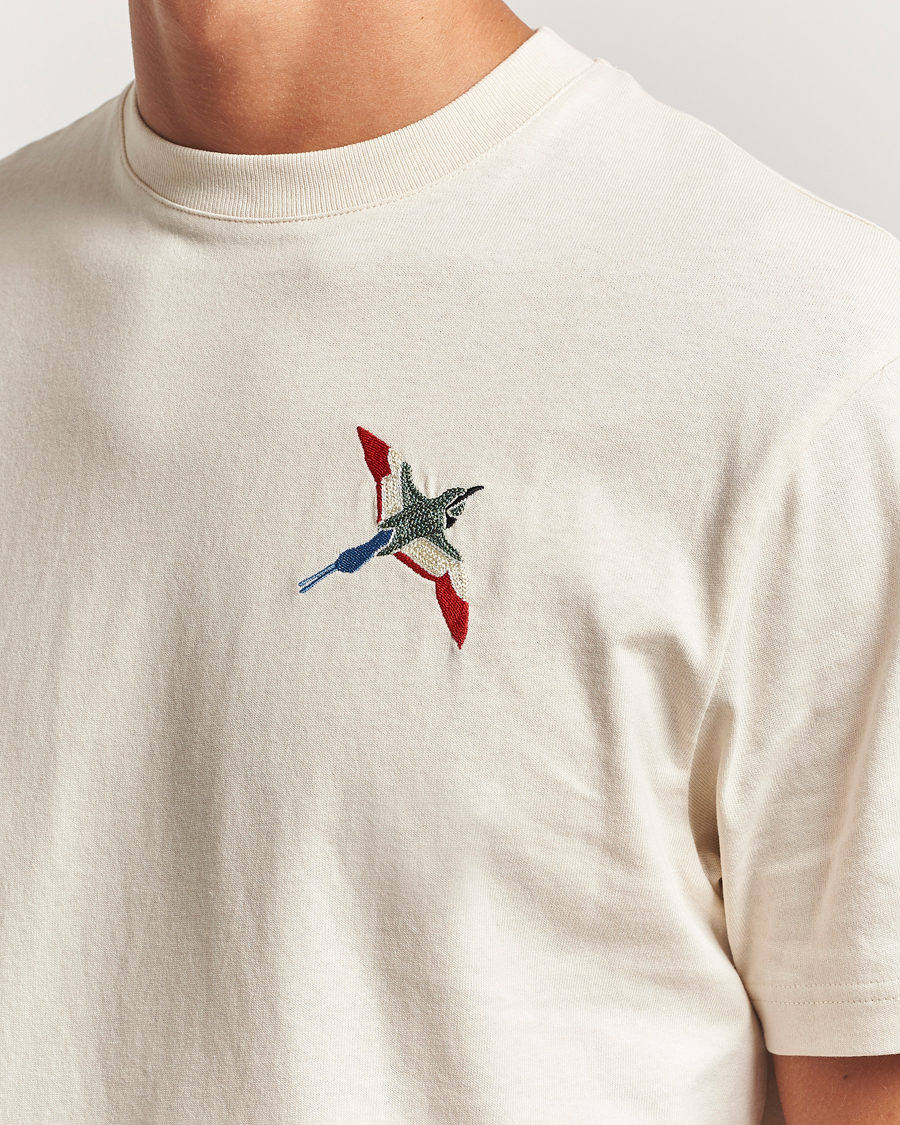 Herre | T-Shirts | Axel Arigato | Micro Bee Bird T-Shirt Pale Beige