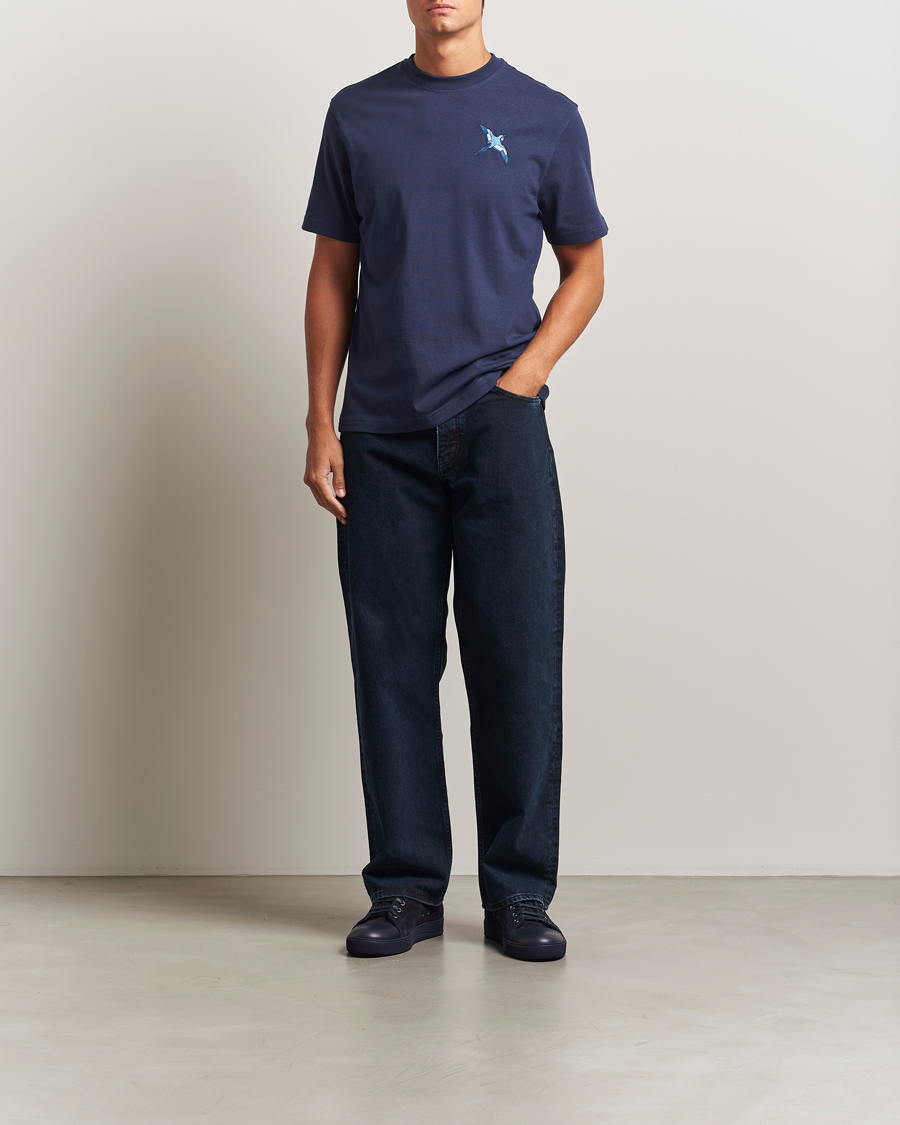 Herre | T-Shirts | Axel Arigato | Micro Bee Bird T-Shirt Navy