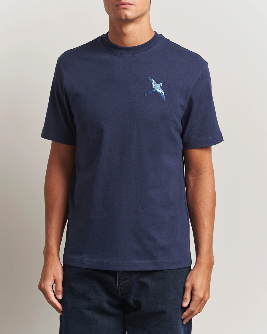Herre | T-Shirts | Axel Arigato | Micro Bee Bird T-Shirt Navy