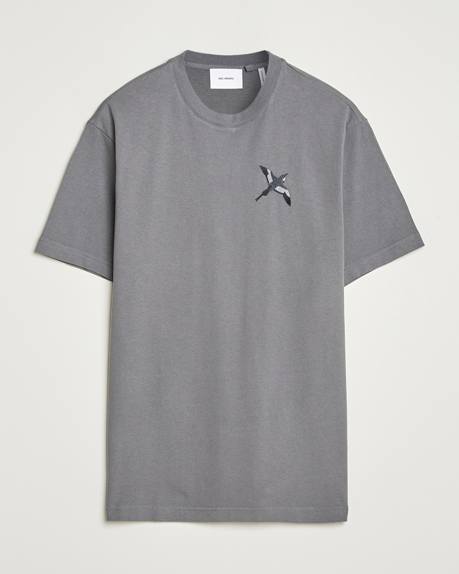 Herre | T-Shirts | Axel Arigato | Micro Bee Bird T-Shirt Steel Grey