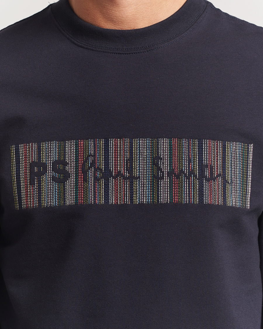 Herre | Gensere | PS Paul Smith | Striped Crew Neck Sweatshirt Navy