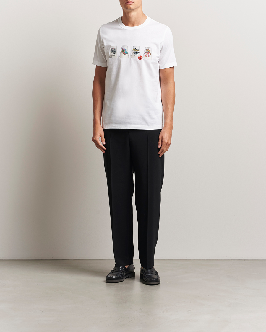 Herre | T-Shirts | PS Paul Smith | Cups Crew Neck T-Shirt White