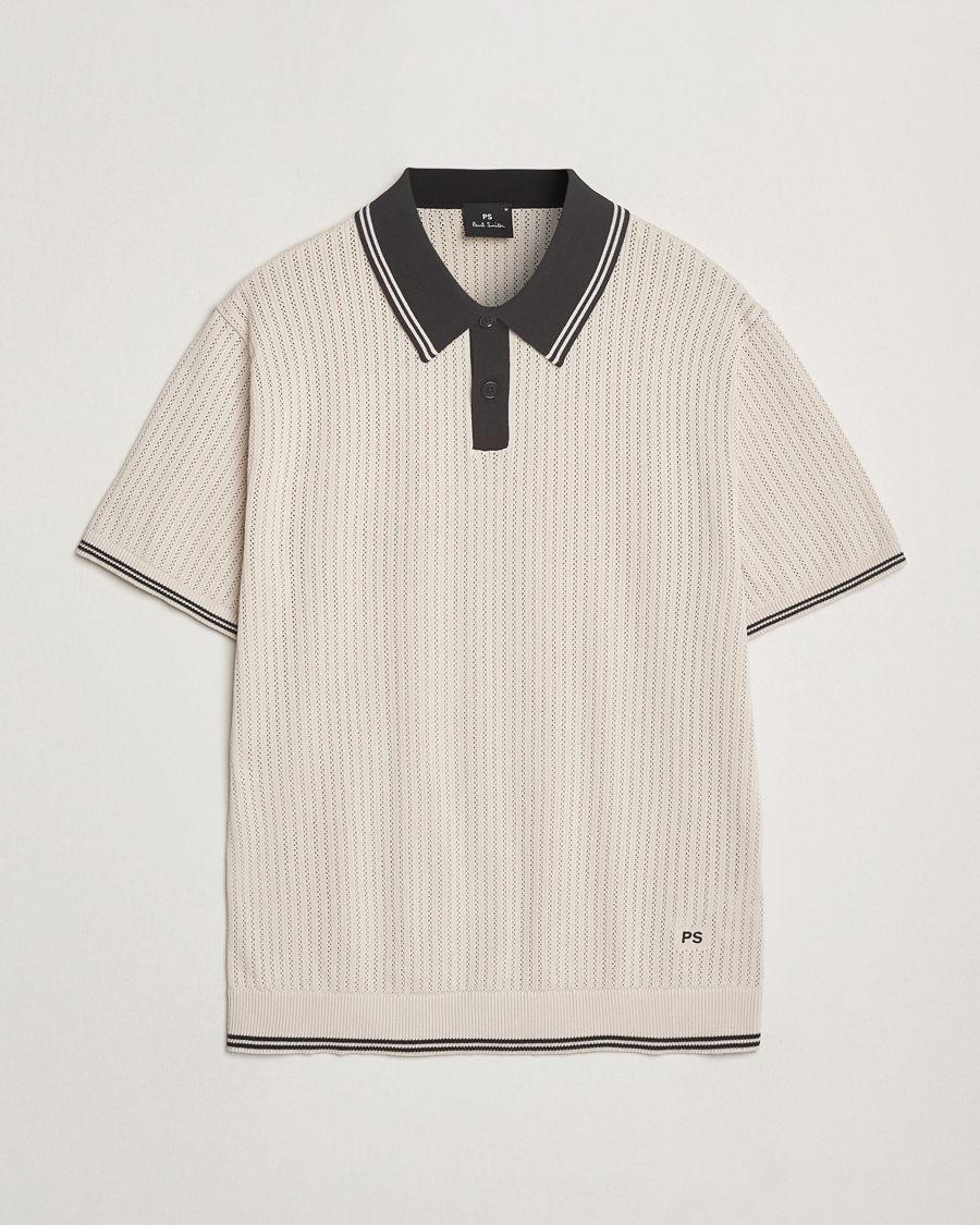 Herre | Pikéer | PS Paul Smith | Knitted Polo Off White