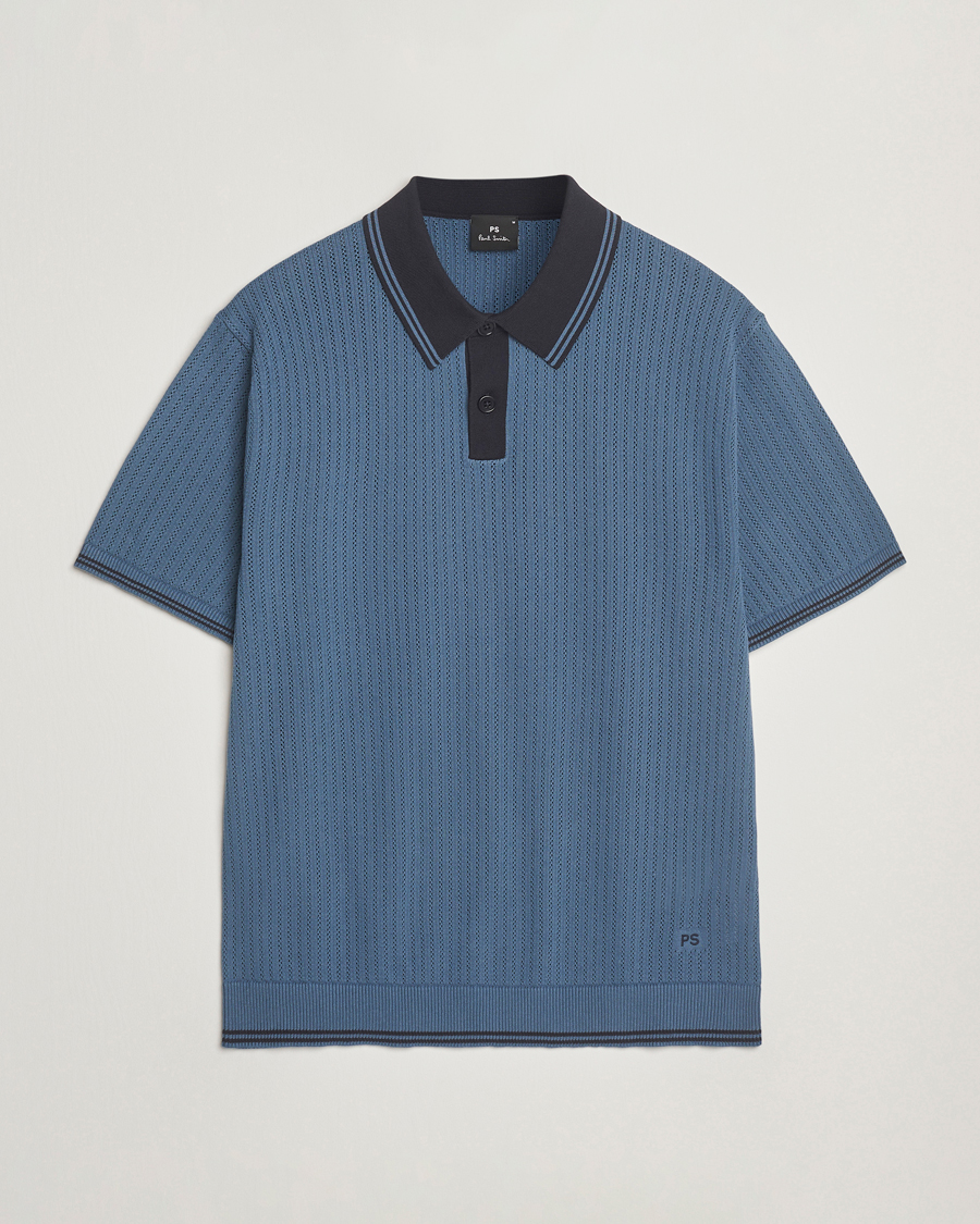 Herre | Pikéer | PS Paul Smith | Knitted Polo Blue