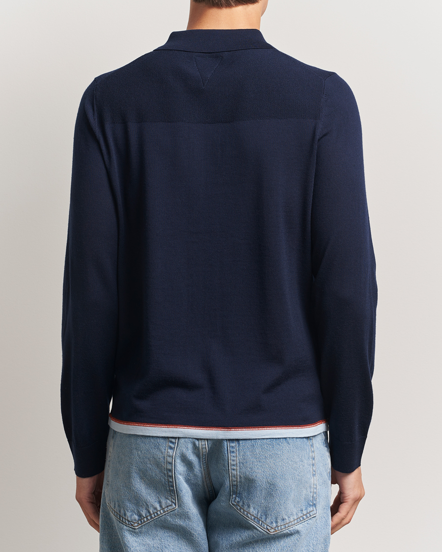 Herre | Gensere | PS Paul Smith | Merino Knitted Full Zip Navy