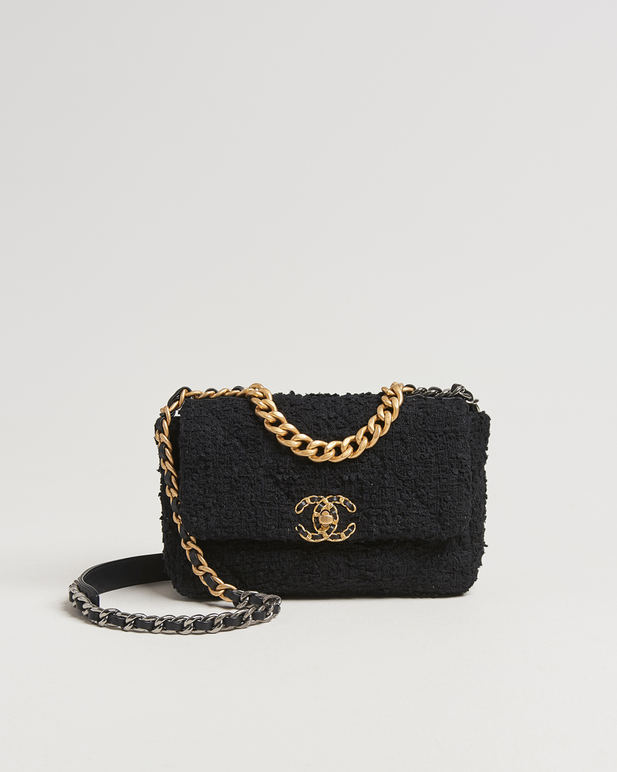 Herre | Gifts for Her | Chanel Pre-Owned | Chanel 19 Tweed Handbag Black